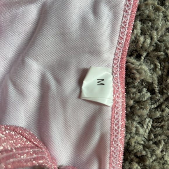 “Pink Glittery Two-Piece Bikini Set - Size Small” - Picture 5 of 7
